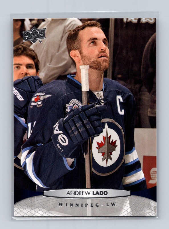 #257 Andrew Ladd, Winnipeg Jets 2011-12 Upper Deck NHL Hockey Base