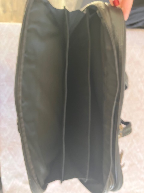 Black Multi Compartment Attache Case 17x11x3 - image 5