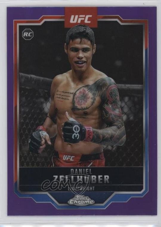 2025 Topps Chrome UFC Purple Refractor Daniel Zellhuber #189 1co7
