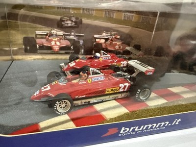 Villeneuve / Pironi Duel 1982 - Ferrari 126C2 - Brumm AS28 - 1:43 in Box *71071