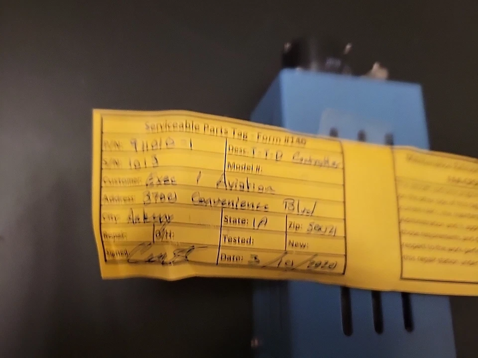 Learjet, Citation Airshow 410 T-T-D 控制器;P/N 911010-1 — 第 2/4 张图片