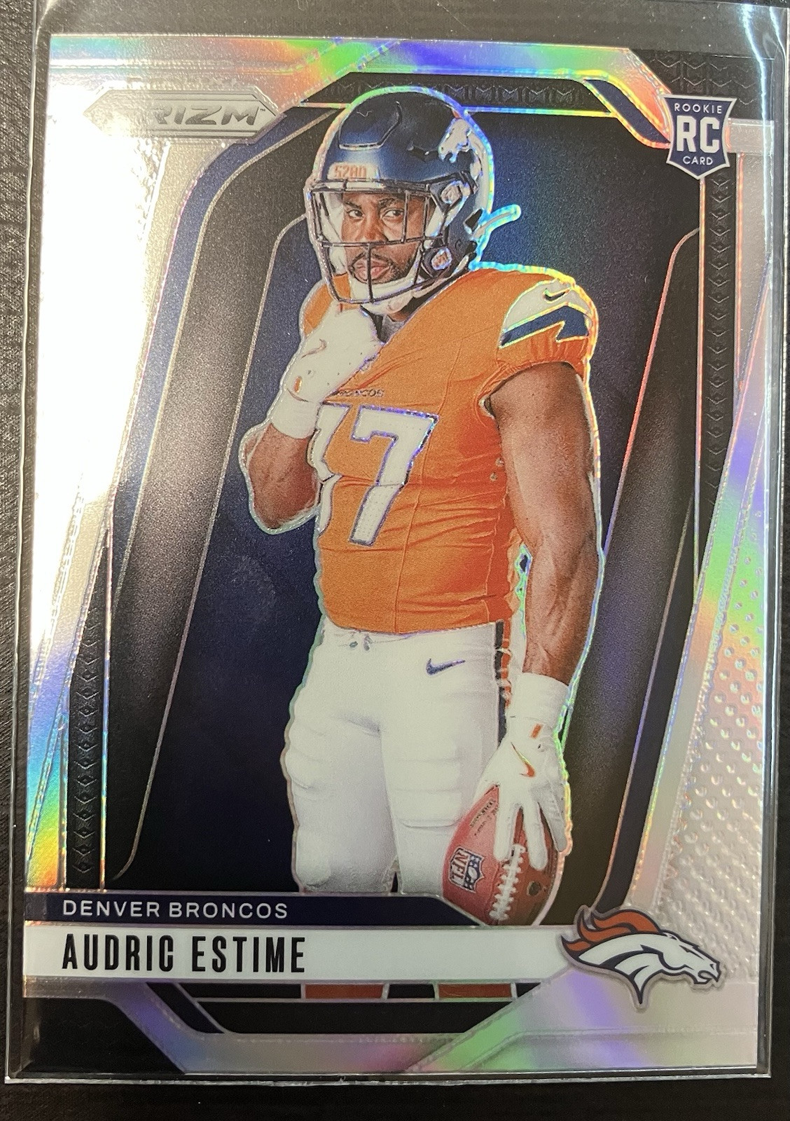 2024 Panini Prizm Audric Estime Silver Variation Prizm RC #3