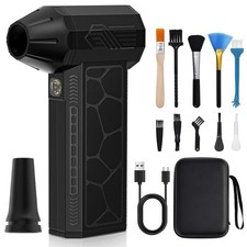 Compressed Air Duster, 130000RPM Super Power Rechargeable Cordless Electric A...