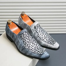 38-46 Plus Size Mens Pointed Toe Slip on Evening Party Formal Dress Shoes Casual