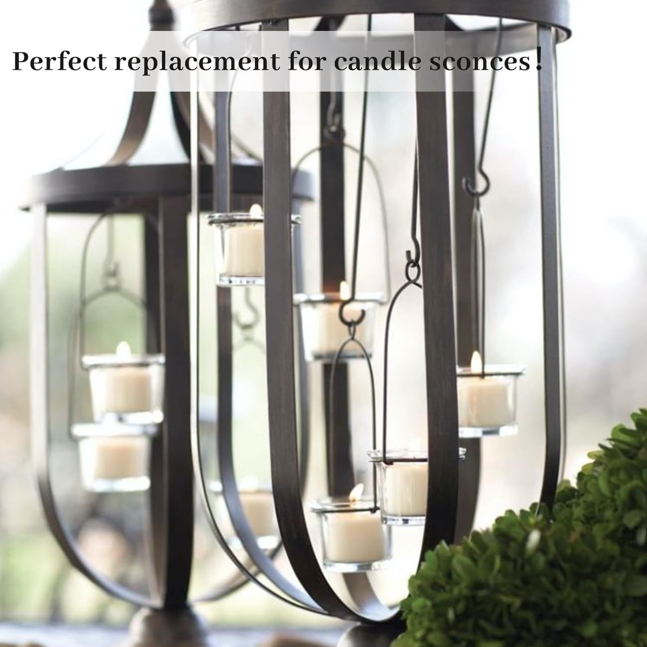  Tealight Candle Holder Set of 12- Clear Glass Votive Candle Holders Bulk