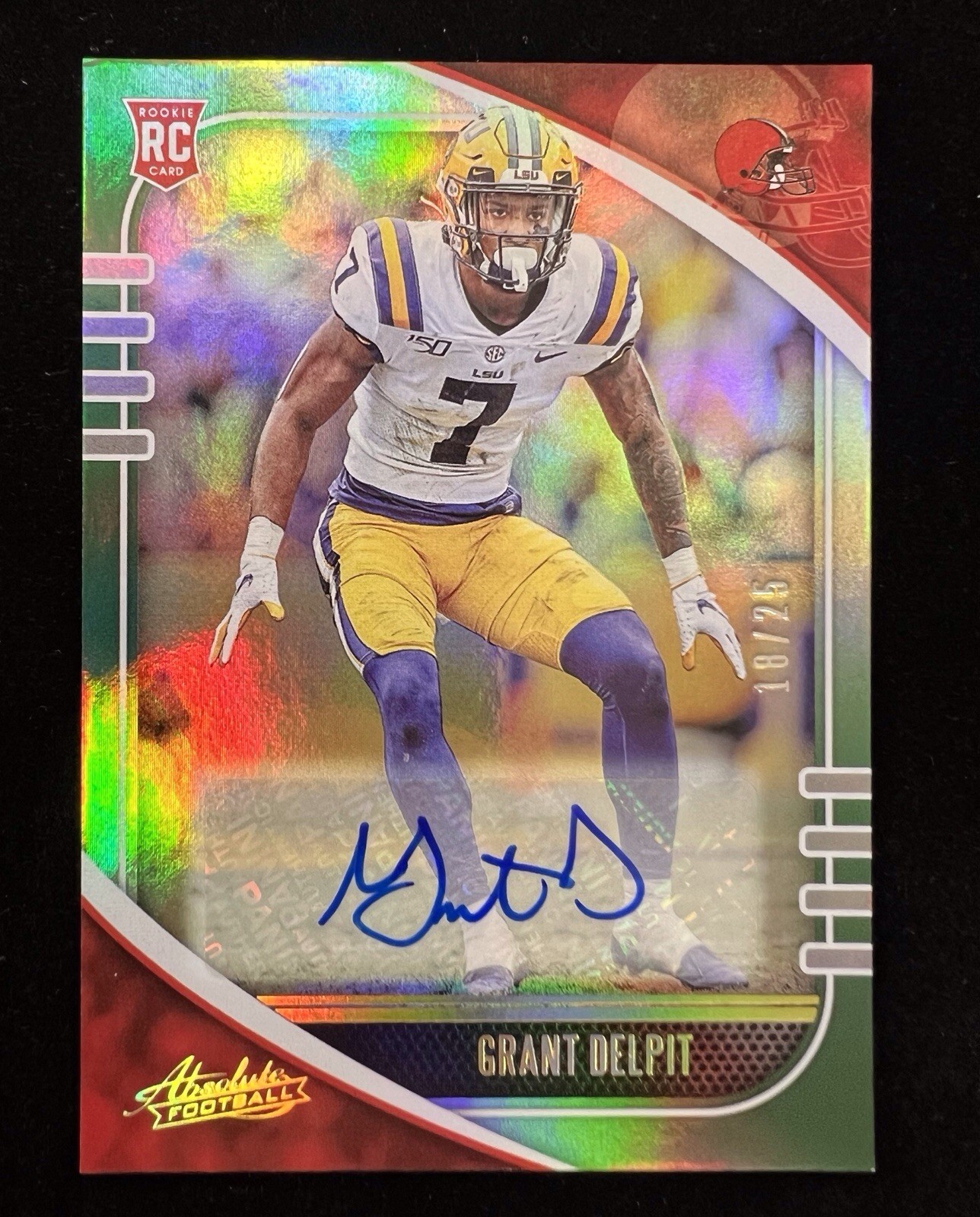 Grant Delpit Panini Absolute #137 Signature