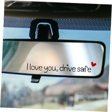 3X I Love You Drive Safe Mirror Sticker, Cute Car Decal for Rearview Mirror