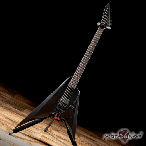in Stock 2019 ESP Ltd Arrow Black Metal Electric Guitar With Floyd Rose