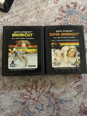 Breakout And Super Breakout Atari Cartridge