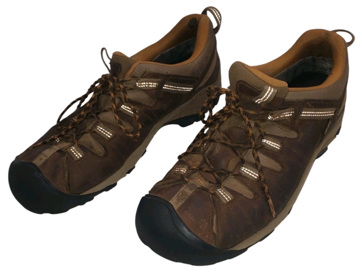 Keen Targhee II Scarpe Impermeabili Uomo 15 Marrone Nero Trail Hiker Utility Basse