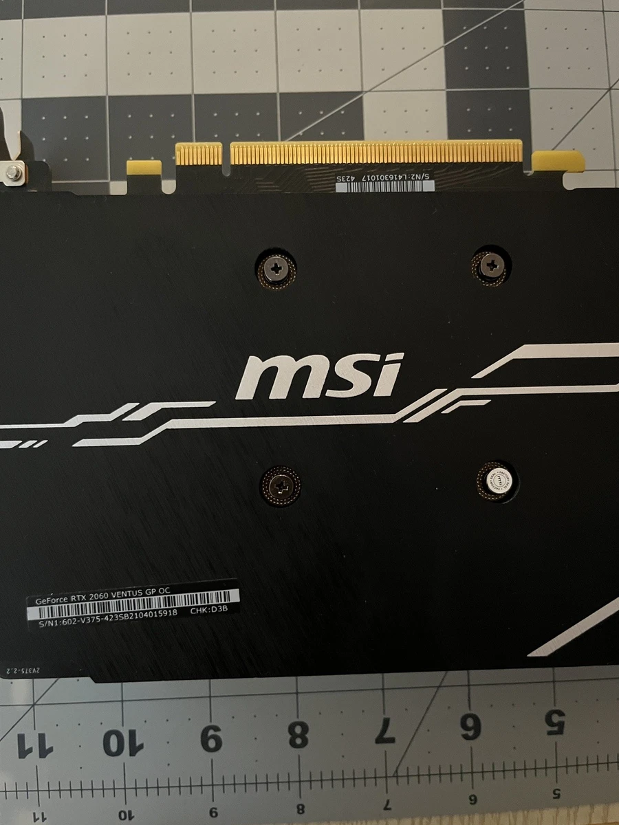 MSI NVIDIA GeForce RTX 2060 NVIDIA Computer Graphics Cards for