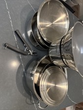 Magma 10 Piece Stainless Steel Cookware Set pots and Pans Excellent Condition
