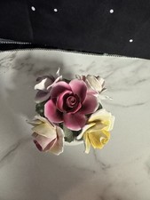 Royal Adderley UK England Rose Floral Bouquet Bowl Vintage Porcelain Flowers 