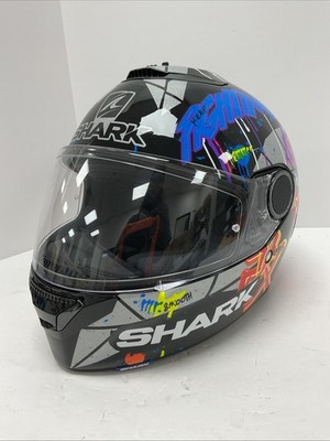 さくちゃん　ブラック SHARK シャーク SPARTAN LORENZO Shark Spartan Lorenzo Catalunya GP 2018 Replica Helmet Black