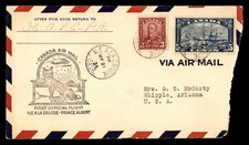 Mayfairstamps Canada Flight 1934 Ile a La Crosse to Prince Albert Fox Cover aax_