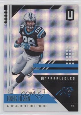 2018 Panini Unparalleled Superplaid 108/150 Greg Olsen #28 0l1