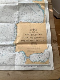 4103 English Channel Strait Of Gibraltar Arquipelago Dos Acores Chart Admiralty