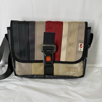 E1 Mari Cla Ro Recycled Seatbelt Starburst Buckle Shoulder Messenger Laptop