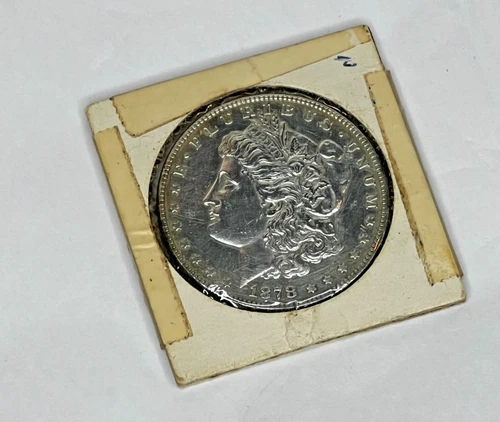 1878 P Morgan Silver Dollar 7 Tail Feather Very Good Condition 90% Silver