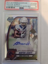 2024 Bowman University Chrome Ashton Jeanty Refractor Auto /299 PSA 10