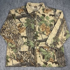 Vintage Soft Classics Realtree Camo Long Sleeve Button Up Shirt 3X Made In USA