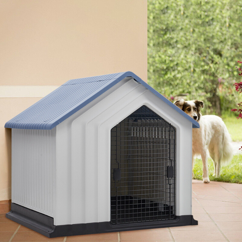 XL Plastic Dog Kennel Pet House Garden Indoor Outdoor Animal Shelter