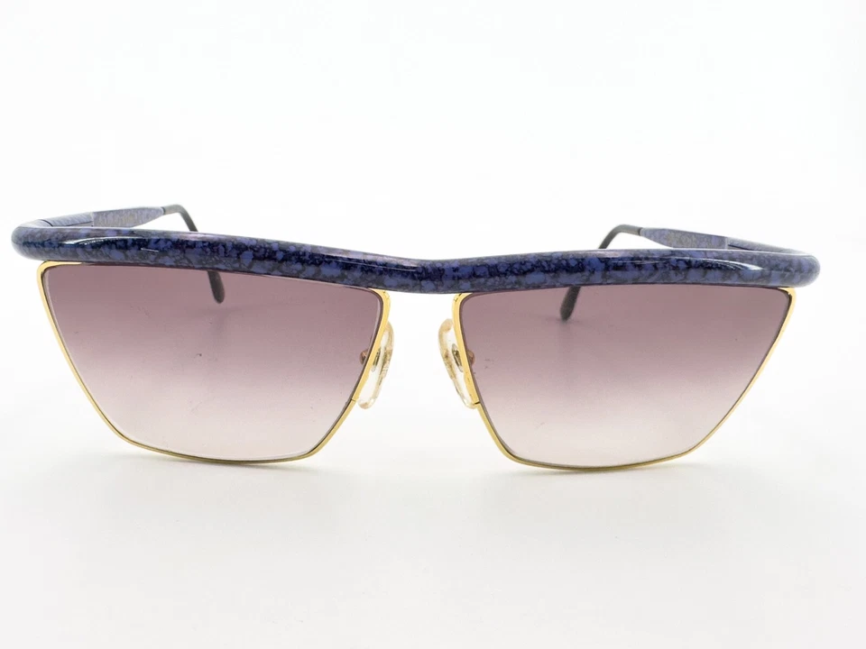 Vtg Gianfranco Ferre GFF 32/S Sunglasses FRAMES 0704 Gold 58[]16-130 Blue I456 - Image 2 of 4