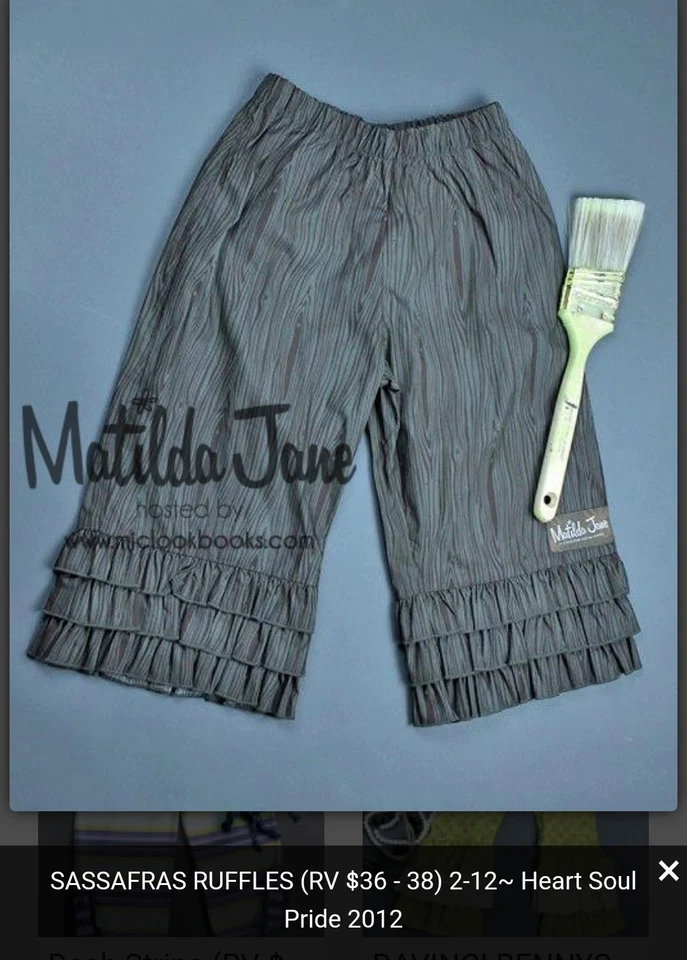 Matilda Jane MJ Character Counts Sassafras Ruffles Sz 4 NWT RV $36 - Image 3 of 3
