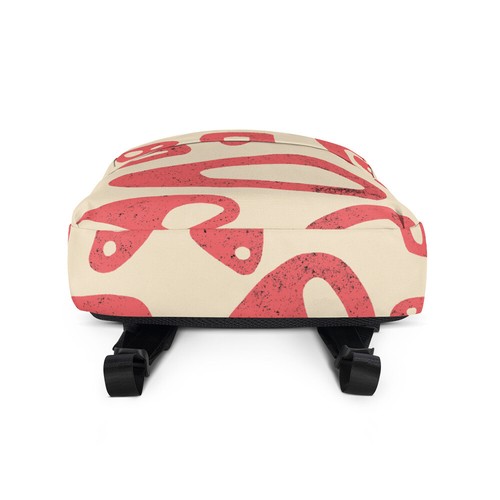 1950s Flamingo Pink Mid Century Modern Original Agorables Design Backpack Danish - Picture 5 of 5