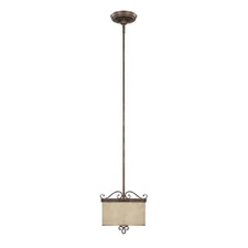 Capital Lighting 4160RT-499 Reserve Collection 2-Light Mini Pendant, Rustic