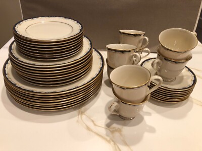 Vintage Lenox USA dinner set metropolitan collection Golden Gate pattern