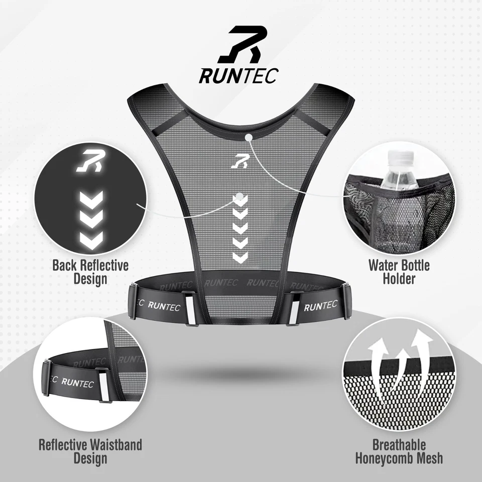 Running Vest Phone Holder, Waterproof Phone Pouch, Reflective, Lightweight UK - Image 3 of 4