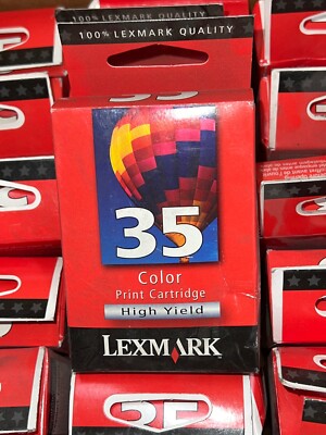 Lexmark 35 Lexmark 35 High Yield Color Ink Cartridge 18C0035 NEW Factory Sealed ...