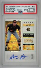 2018 Panini Contenders DP Draft Ticket Autograph Cracked Ice /23 Alec Bohm PSA10