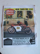 Motor Cycle 28 July 1973 Triumph Bonneville 750 Road Test Vintage Newspaper Mag