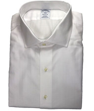 Brooks Brothers Regular Non-Iron All Cotton 17.5-36/37 English Collar White