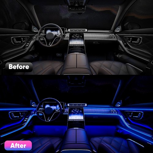 7M Auto PKW Innenraumbeleuchtung LED Ambientebeleuchtung Lichtleiste App Control - Bild 8 von 16