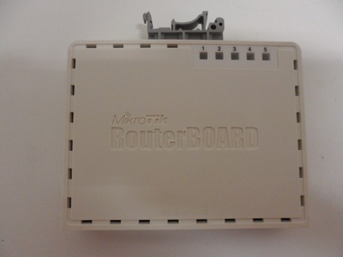 2- MikroTik RouterBoard RB750GL Router Firewall 5x1Gbps Power Adapter W/DIN Clip - Picture 4 of 12