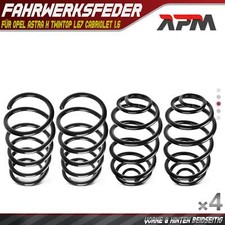 4x Federn Fahrwerksfeder Vorne Hinten für Opel Astra H Twintop L67 Cabriolet 1.6