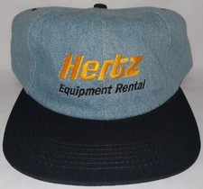 HERTZ Equipment Rental denim snapback cap hat by K-Products USA Made