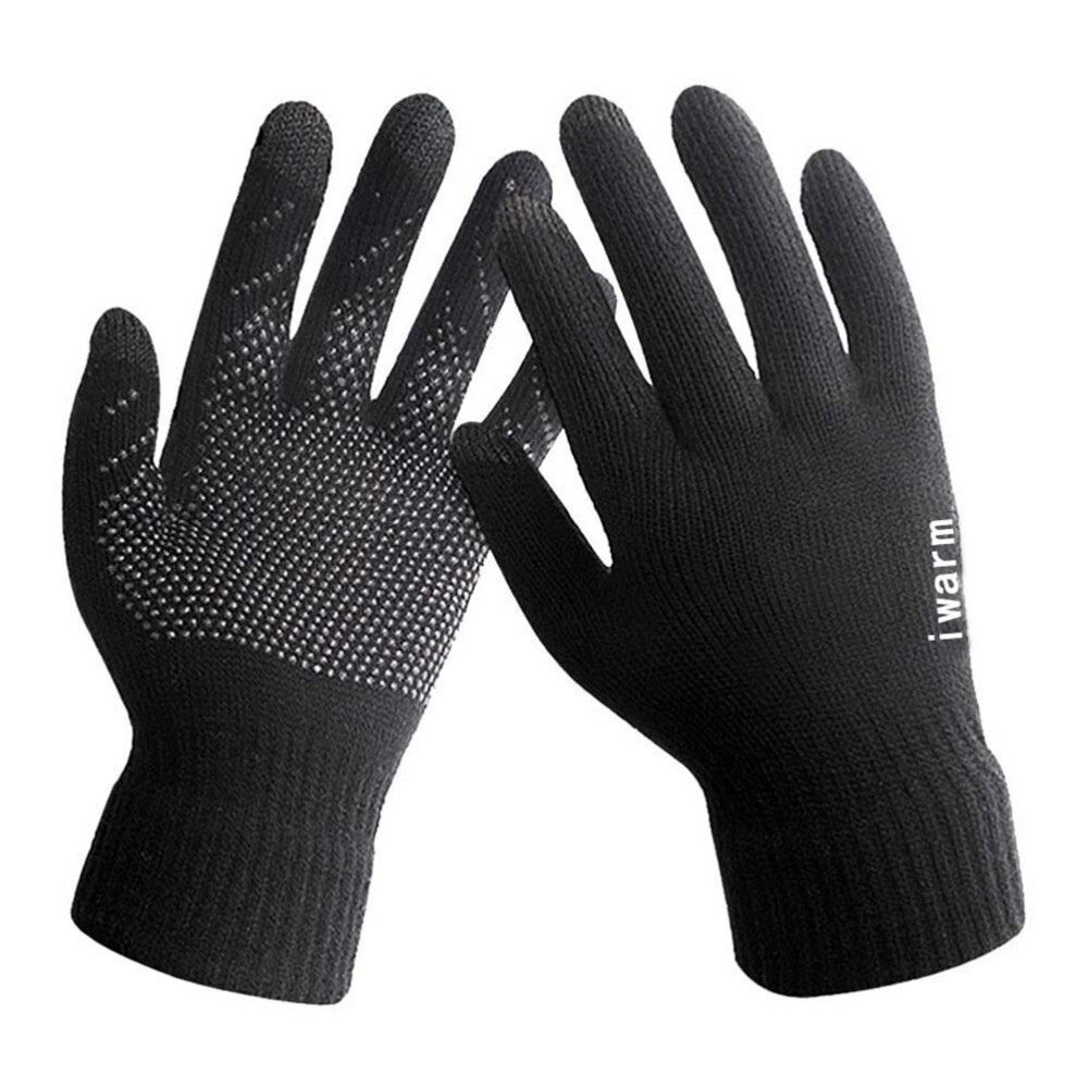 Touch Sensitive Gloves Mens Screen Smartphone Keep Warm Biking - Main Image