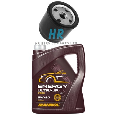 5L MANNOL 5W20 OIL CHANGE SERVICE KIT FOR FORD TOURNEO CONNECT 1.6 2013-22