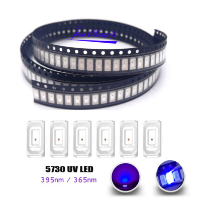 5630 5730 SMD UV Purple Light chip lamps 0.5W 0.2W 395nm 365nm Light  Diode