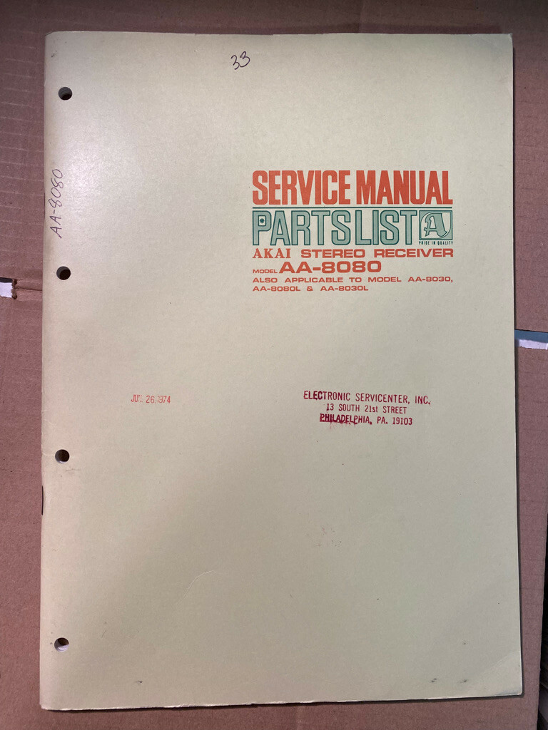 Akai AA-8080 vintage audio equipment - eBay listing photo 1