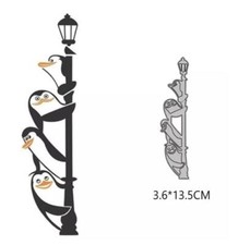 Penguin Watching Metal Cutting Die Scrapbook Paper Photo album Embossing DIY