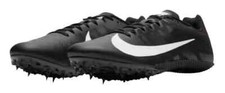 Size 12 - Nike Zoom Rival S 9 Black White Track and Field Sprinting Spikes EUC
