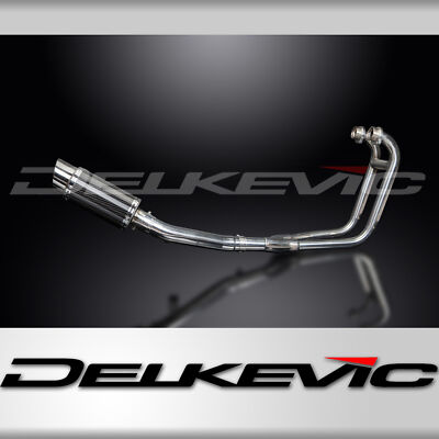 Suzuki GS500 E/F 1989-2009 Complete Exhaust 2-1 8'' Round Carbon Muffler