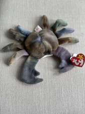 TY Beanie Baby CLAUDE THE CRAB Rare/Retired ERROR TAG Birthday 9-3-96