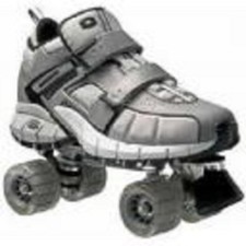 size 5 youth SKECHERS 4 WHEELER ROLLER SKATES skate quad derby childrens kids