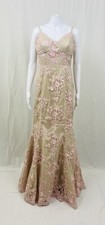 Windsor  Nude pink lace Mermaid Style Prom Formal Dress  Sz. 7 (M) Padded Bust